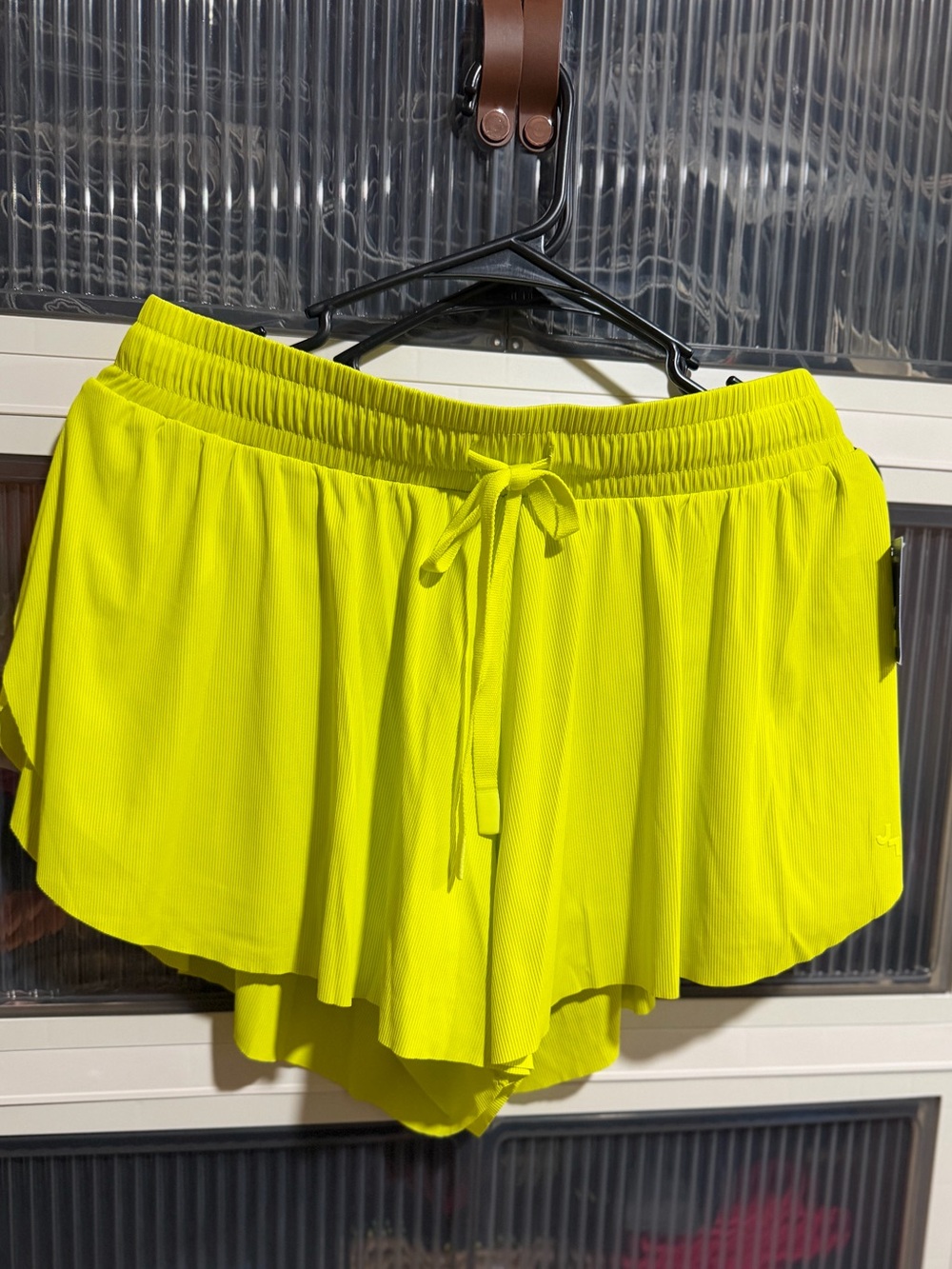 JoyLab Neon Yellow Layered Active Skort with Drawstring - Picture 2 of 6